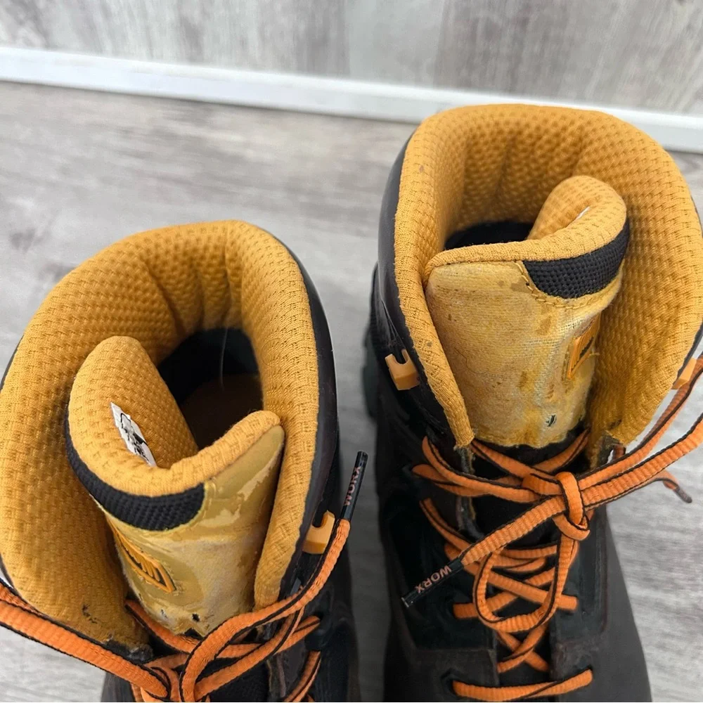 Magnum Barcelona 6.0 Safety Toe Work Boots Waterproof Men’s 10.5 Brown Orange